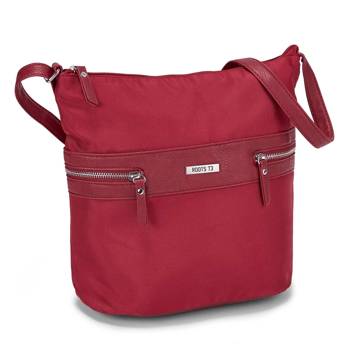 Lds Roots73 red pebble hobo bag