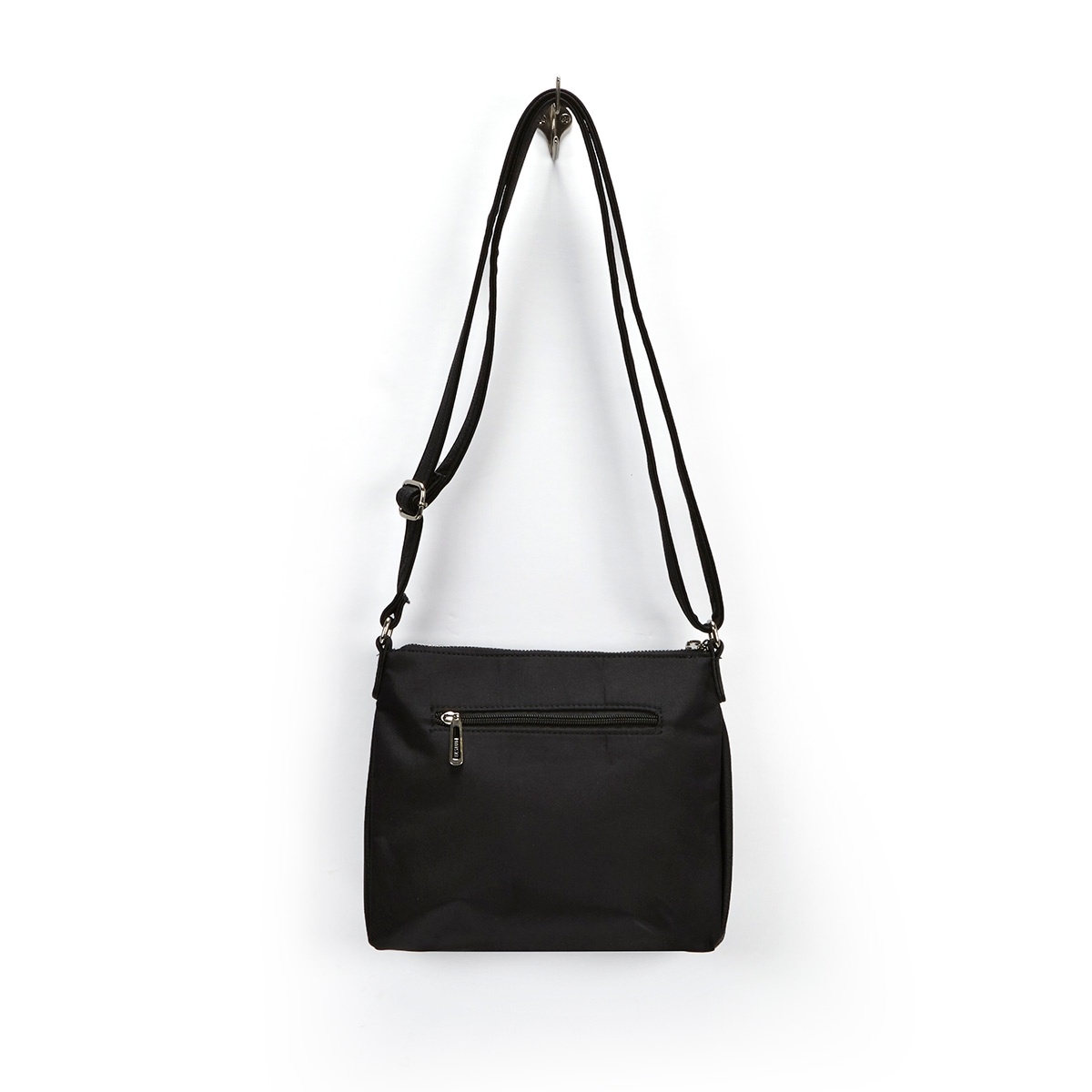 Sac bandoulière est/ouest, noir, fem