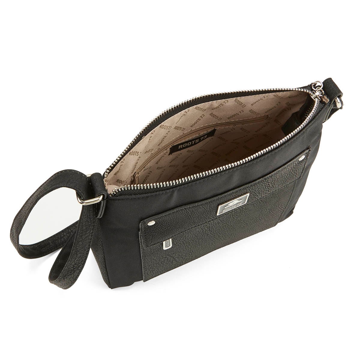 Sac bandoulière est/ouest, noir, fem