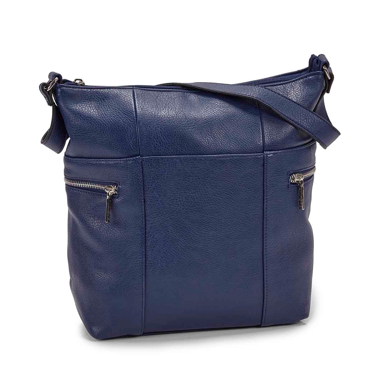 Women's R4910 navy north/south hobo bag