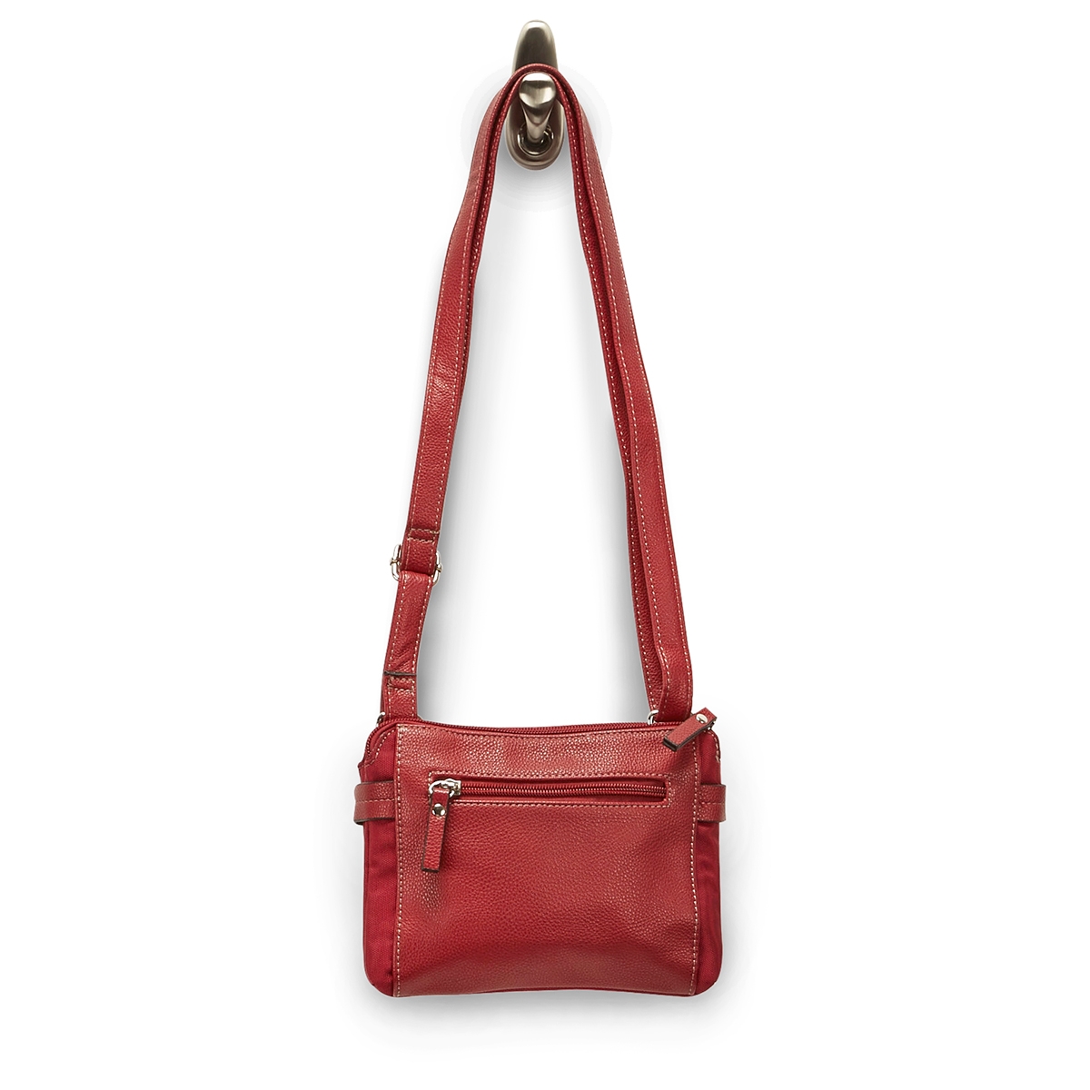 LdsRoots73 red 2 compartment crossbody