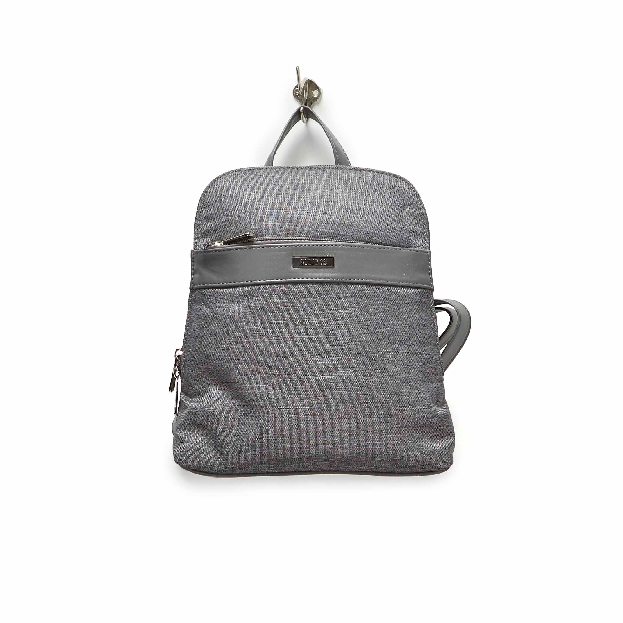 LdsRoots73 grey center band backpack