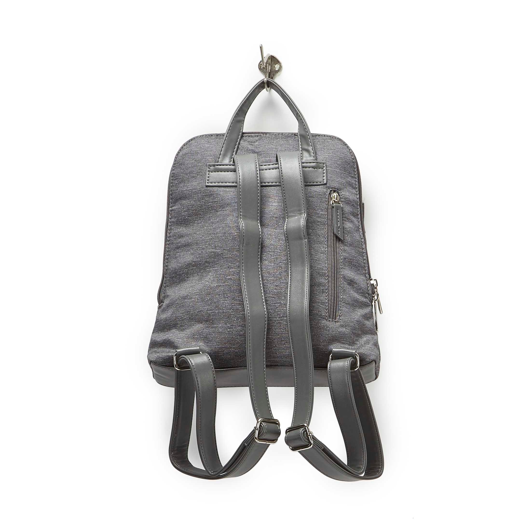 LdsRoots73 grey center band backpack