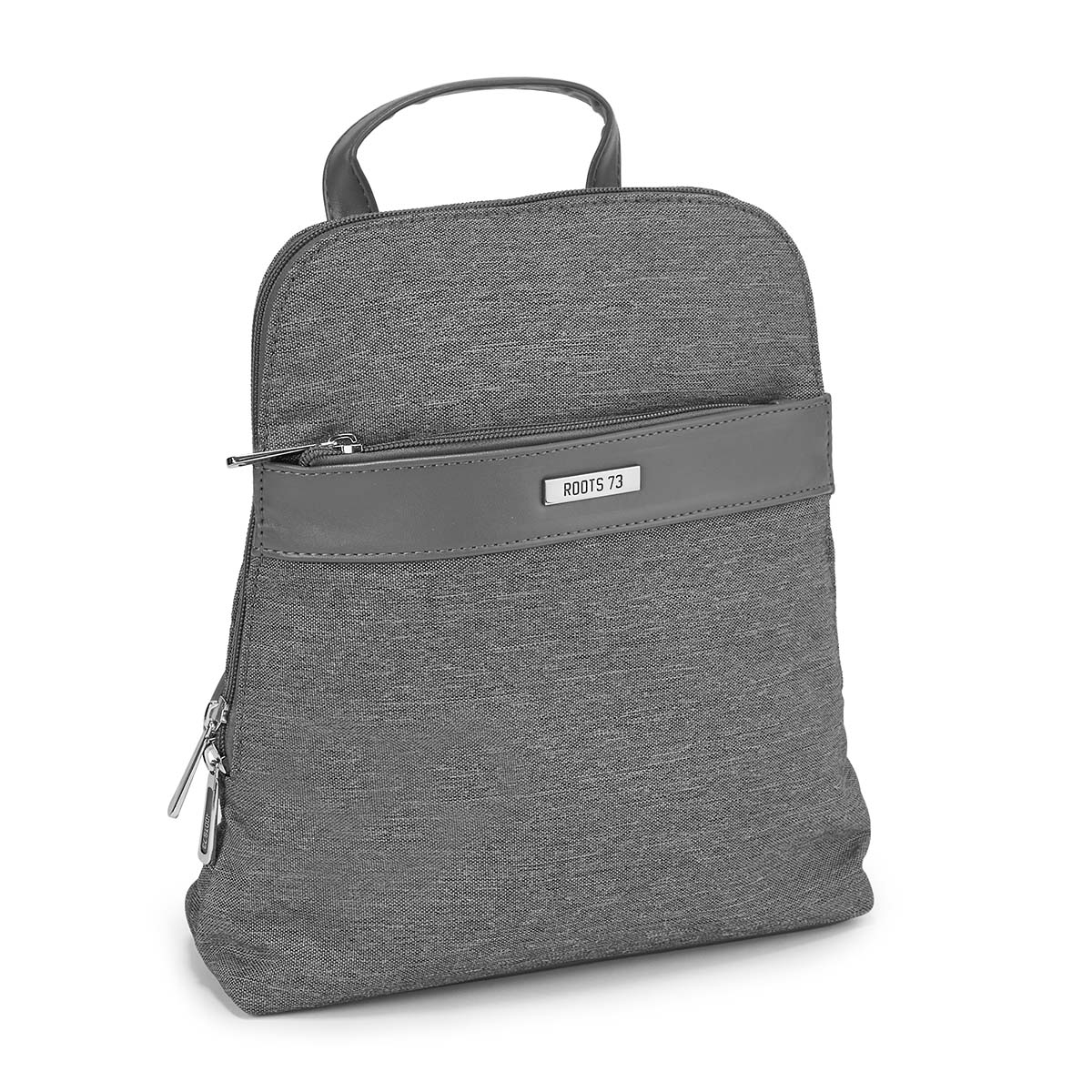 LdsRoots73 grey center band backpack