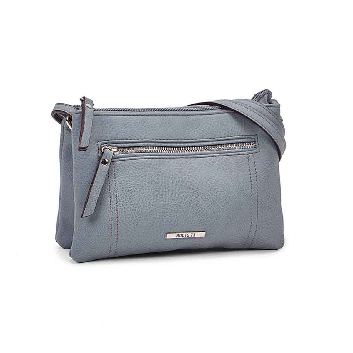 Lds lt blu 2 compartment mini cross body