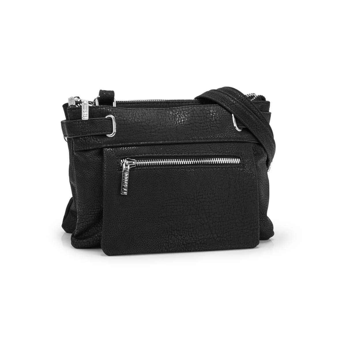Lds black 2 compartment crossbody