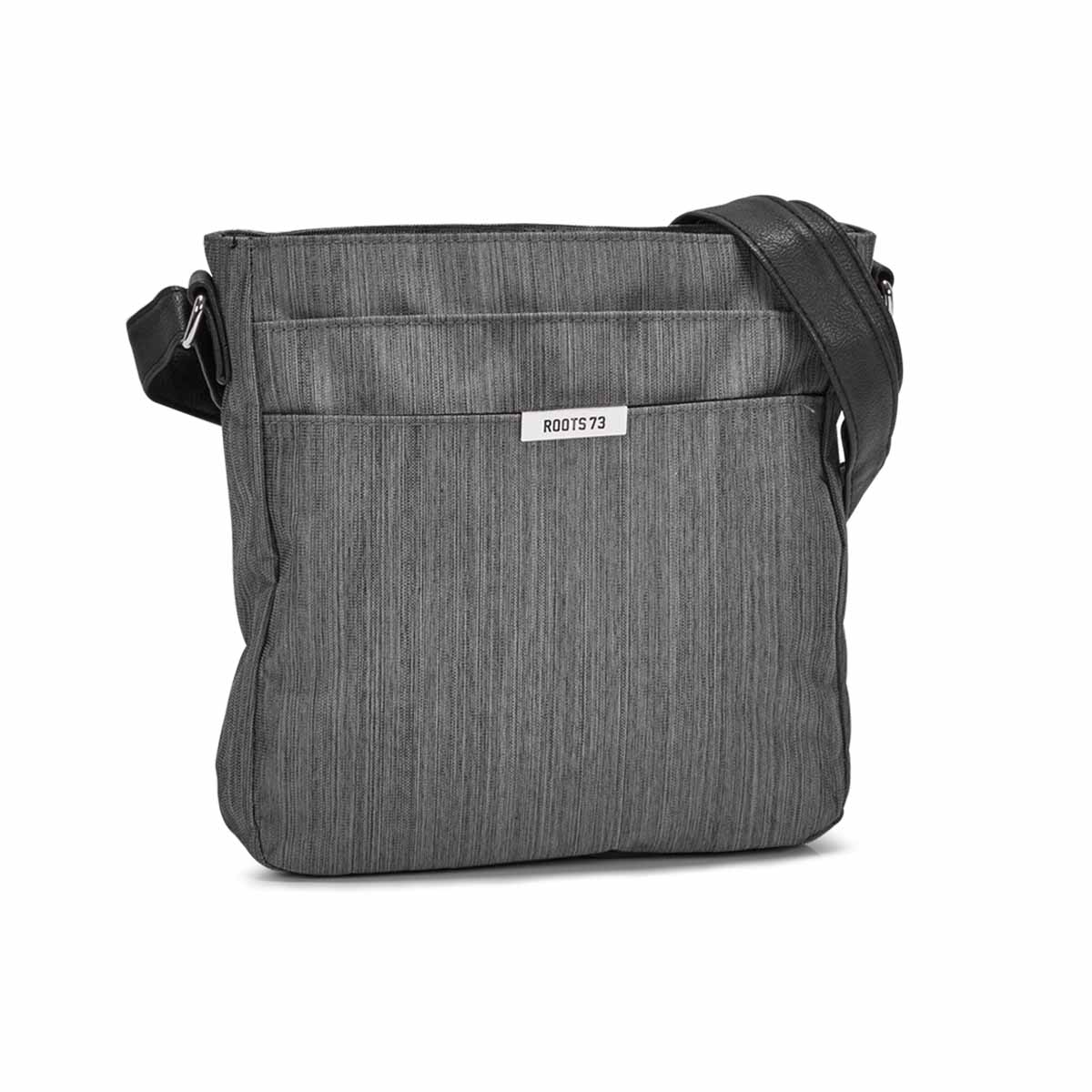 Women`s R5315 grey front pocket crossbody bag