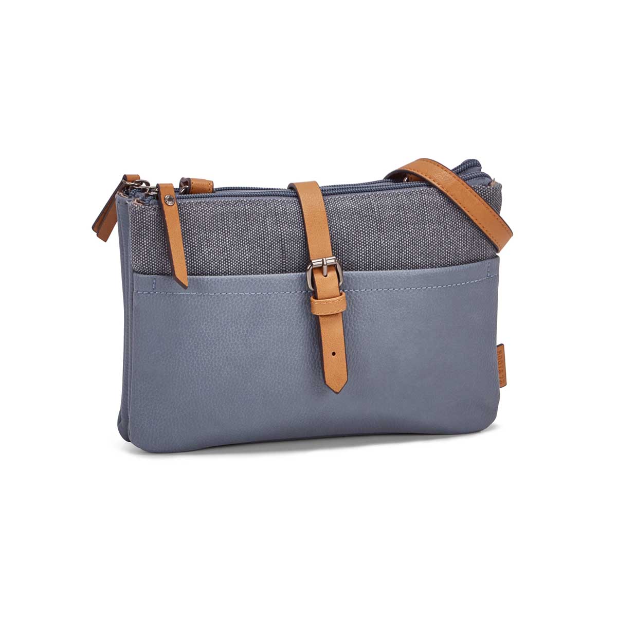 Lds light blue east/west crossbody bag
