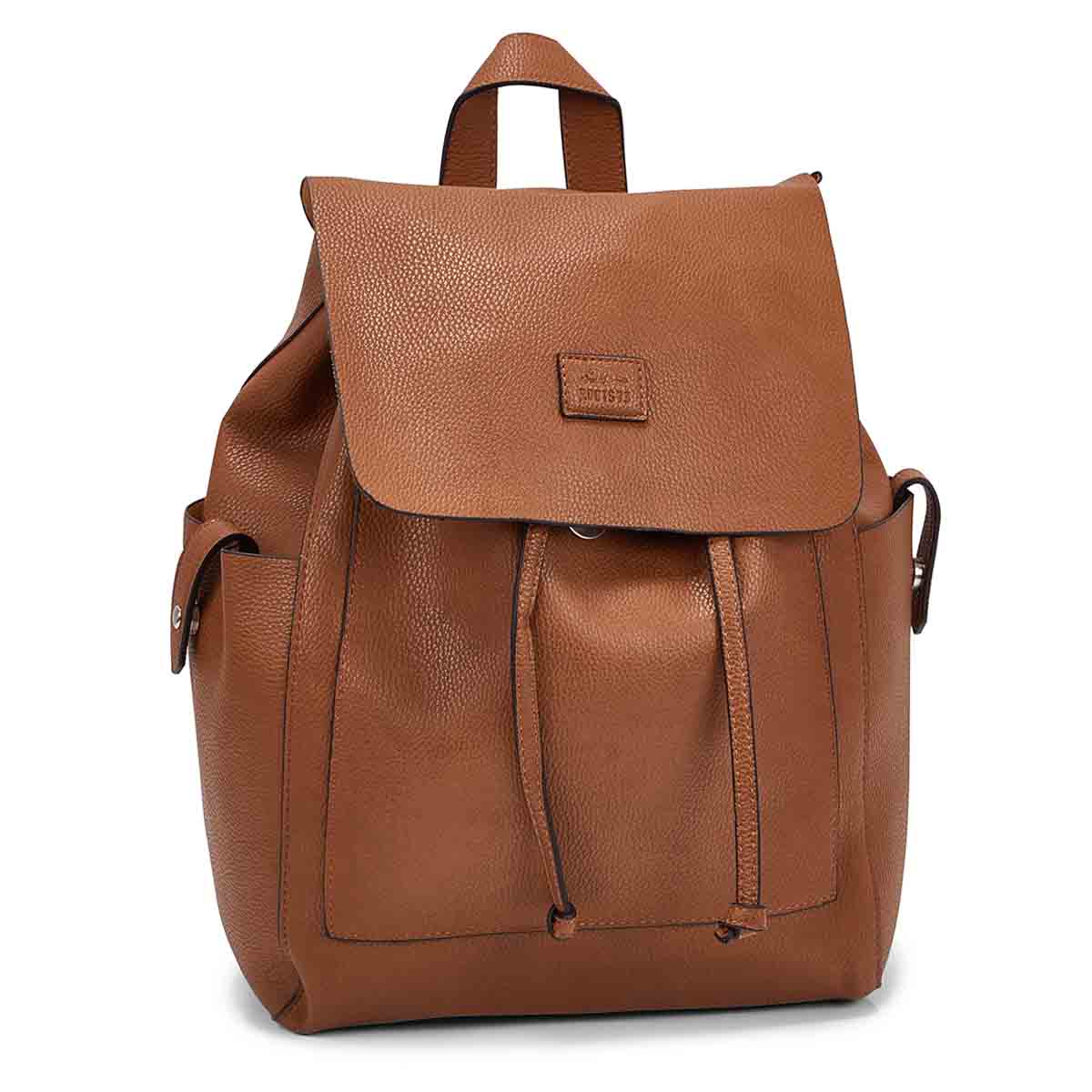 Women's R5545 cognac draw string backpack