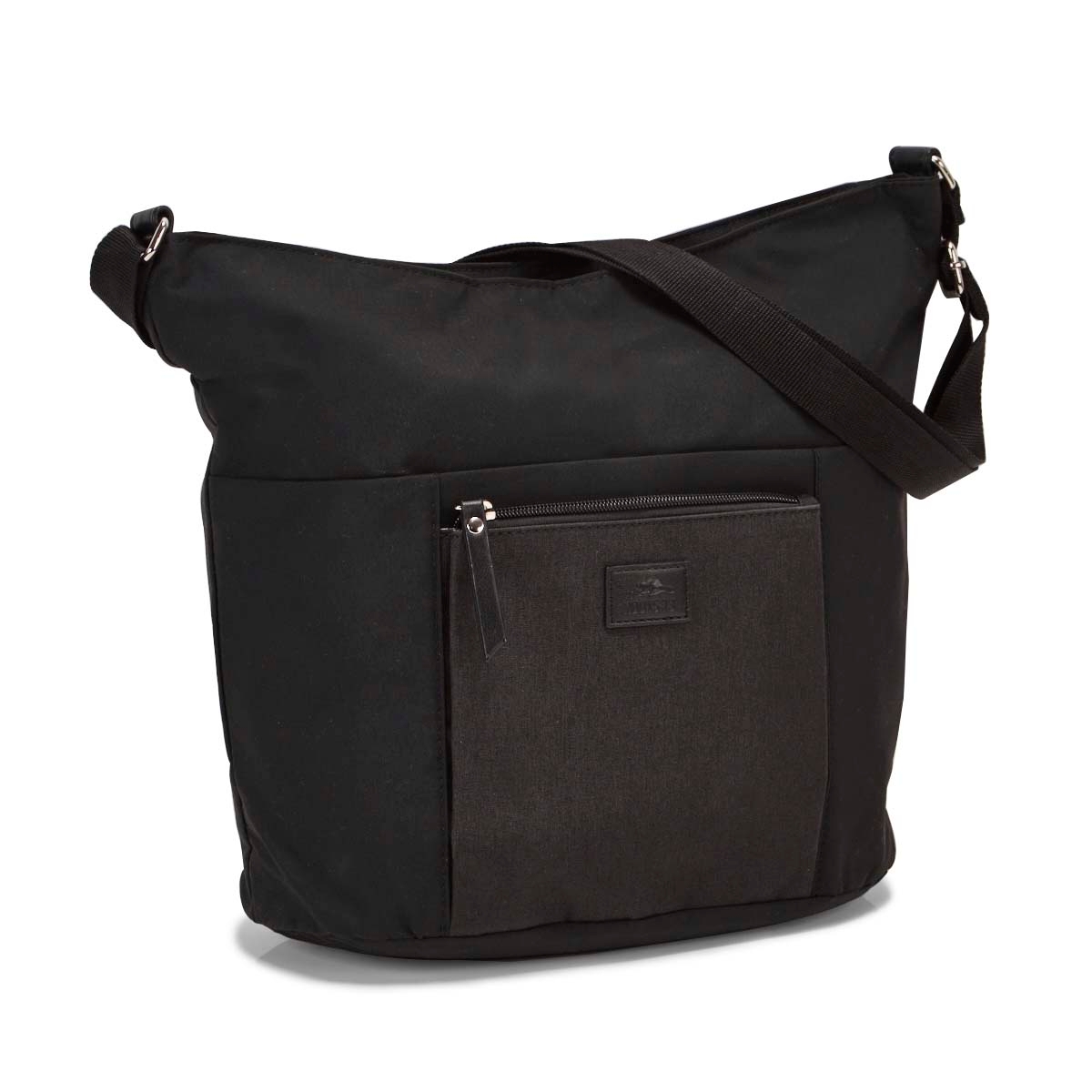 Lds Roots73 black front pocket hobo bag