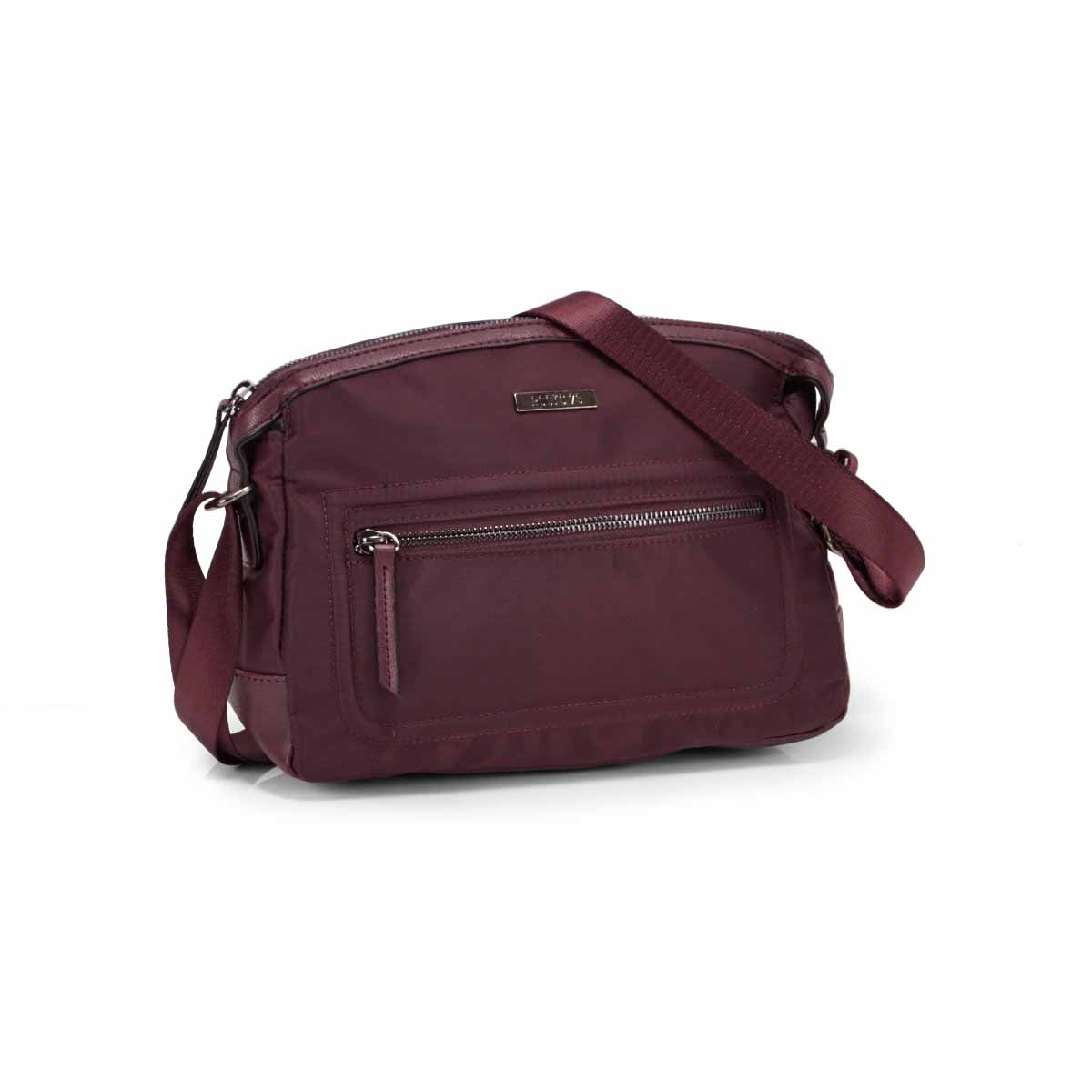 Lds Roots73 plum curved top crossbody