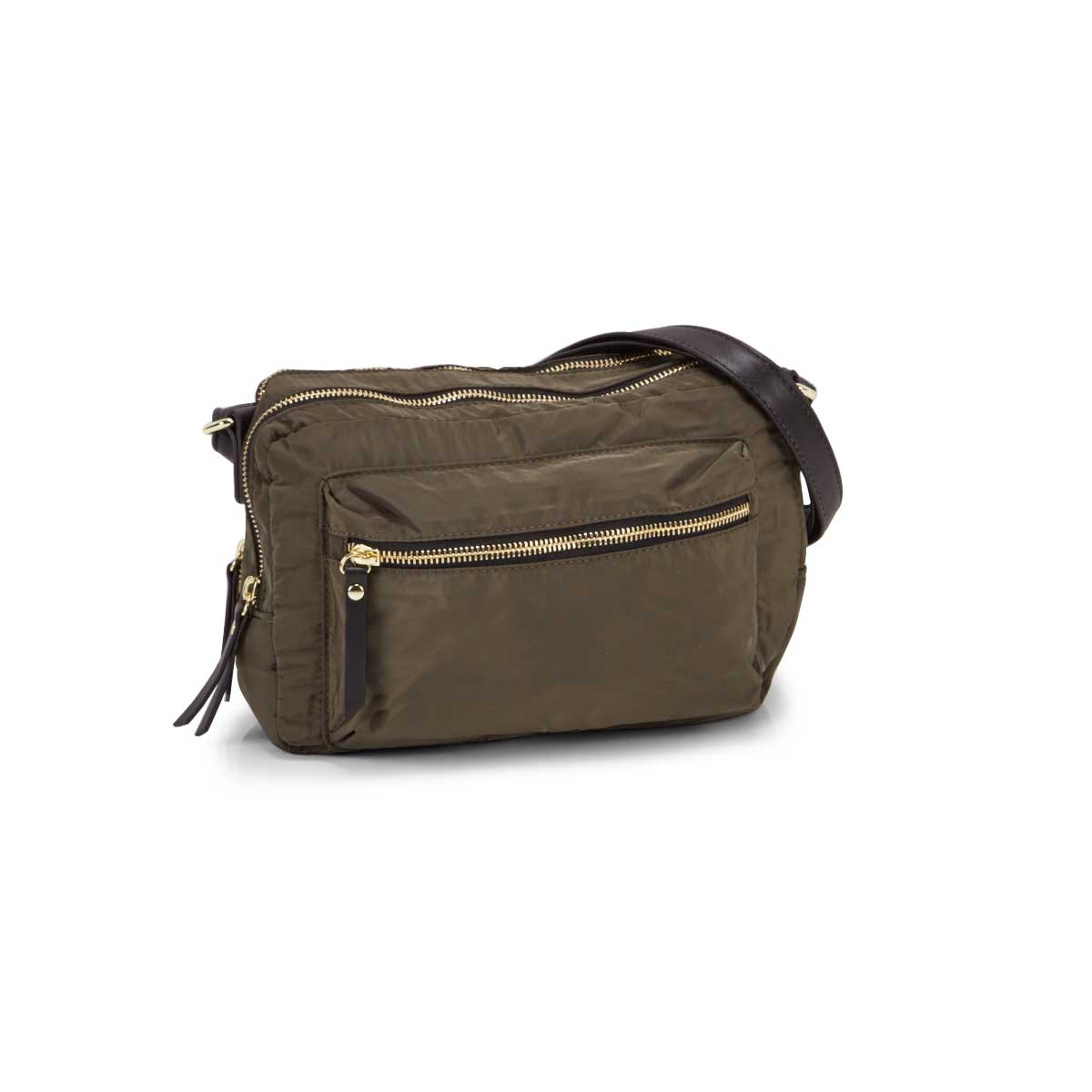 Sac à bandoulièreRoots73,2 comp,kaki,fem