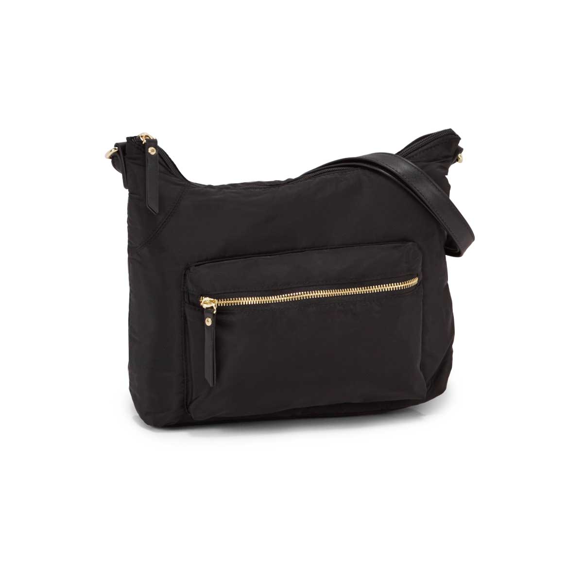 Sac besace Roots 73, noir, femme