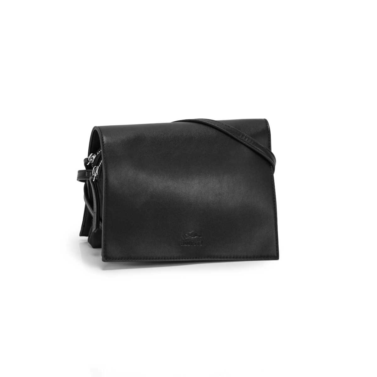 Lds Roots73 black full flap crossbody