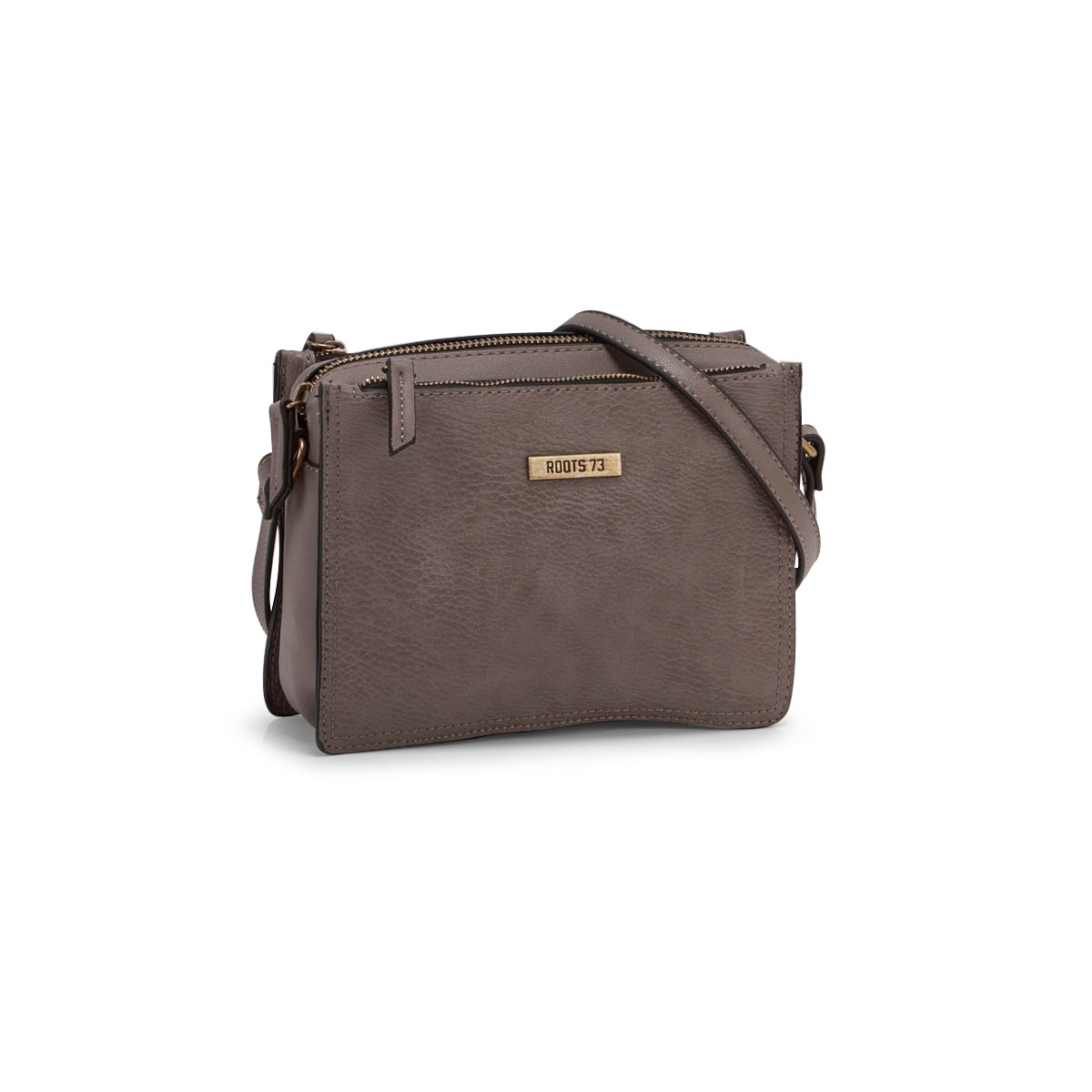 Lds Roots73 gry 3 compartment crossbody
