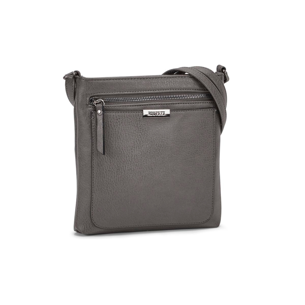 Lds Roots73 grey top zip crossbody bag