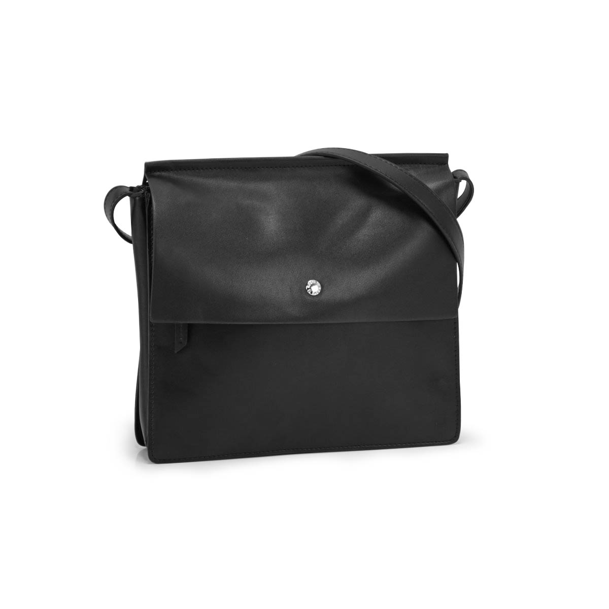 Lds Roots73 black flapover crossbody