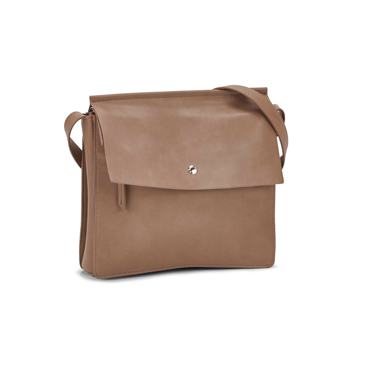 Lds Roots73 taupe flapover crossbody