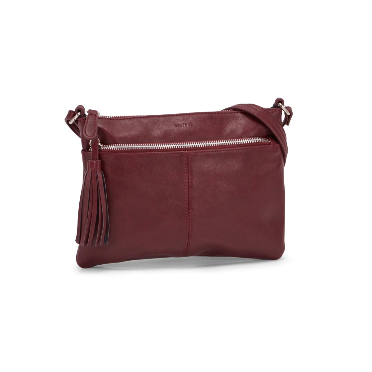 Lds Roots73 burgundy tassel crossbody