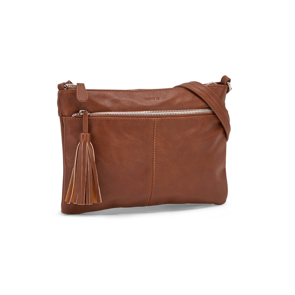 Lds Roots73 cognac tassel crossbody