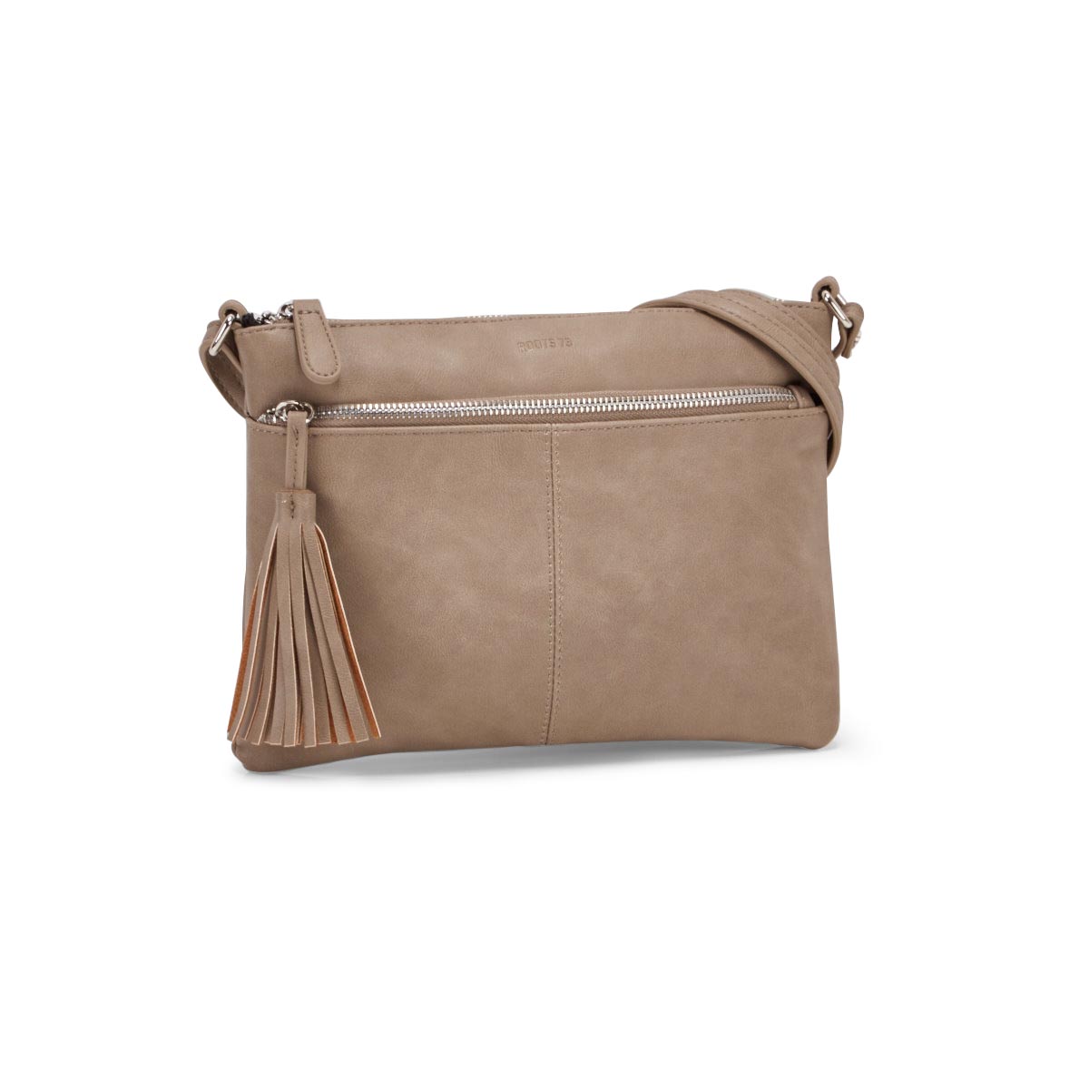 Lds Roots73 taupe tassel crossbody