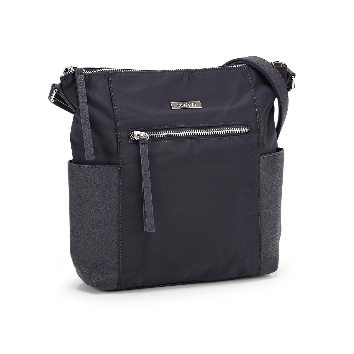 Lds Roots73 navy top zip crossbody