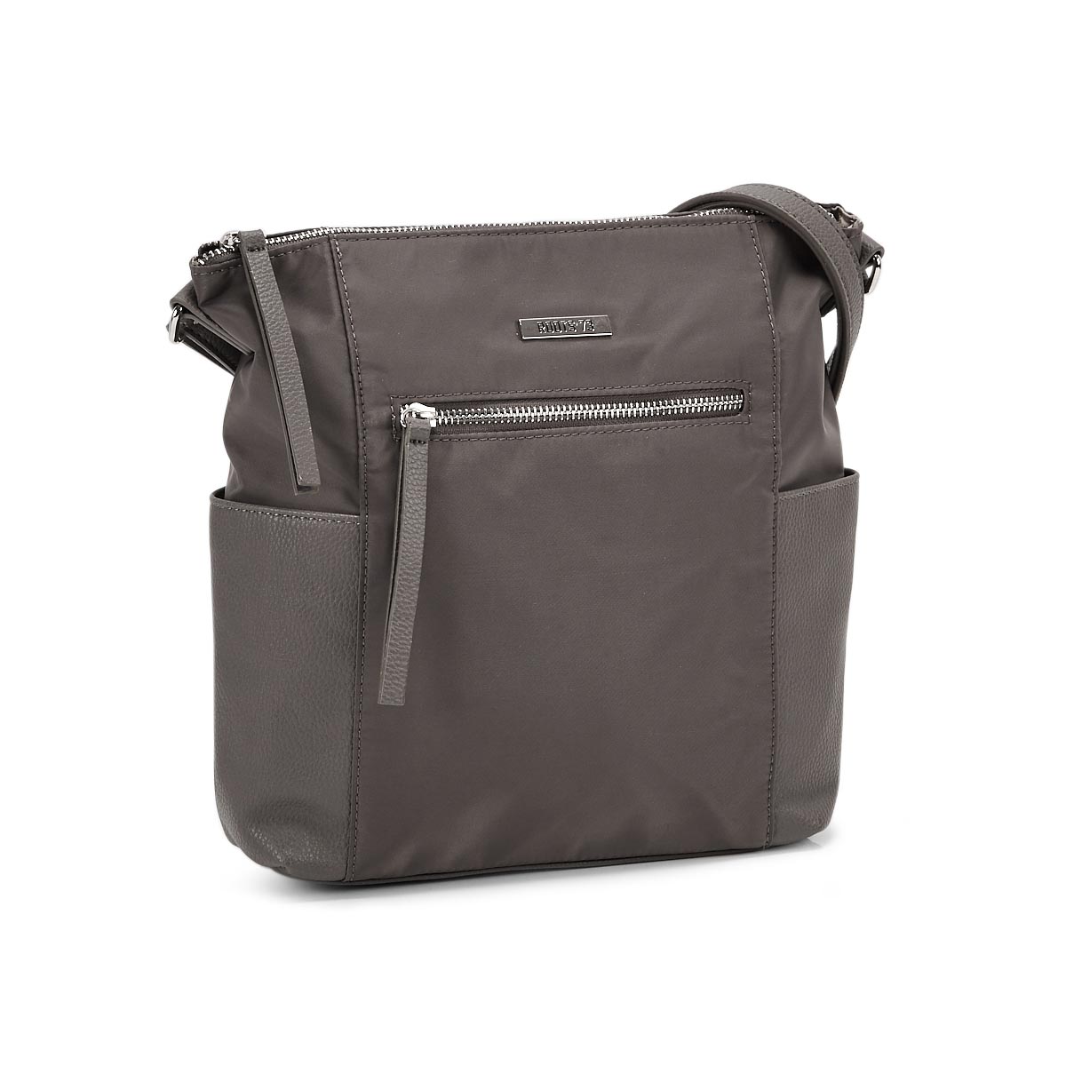 Lds Roots73 taupe top zip crossbody