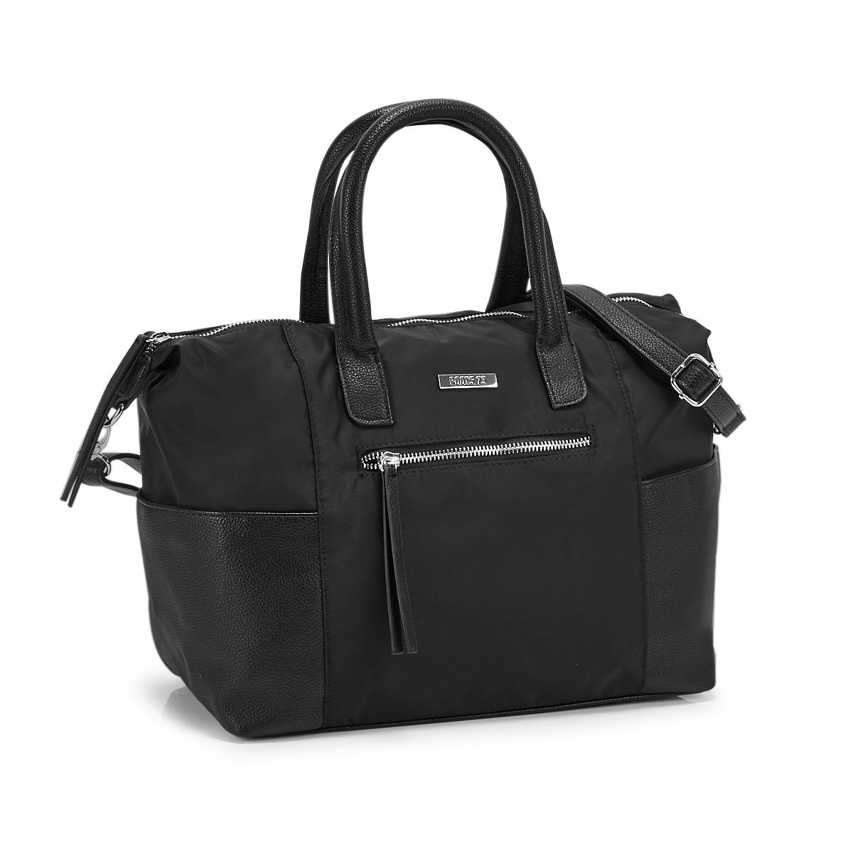 Lds Roots73 black top handle satchel
