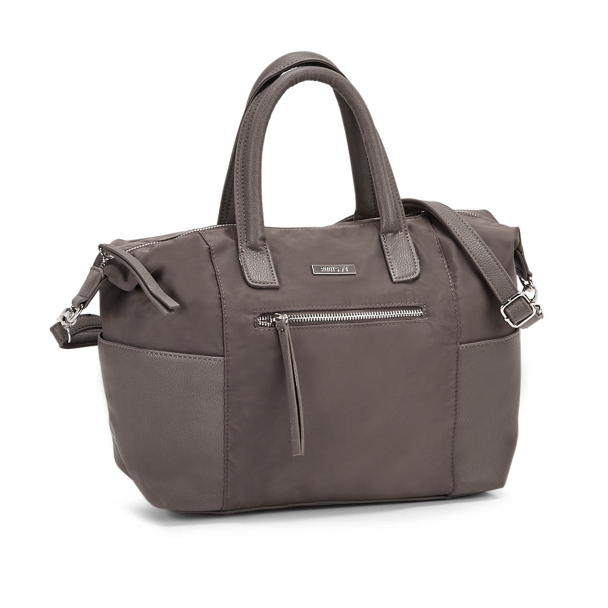 Lds Roots73 taupe top handle satchel