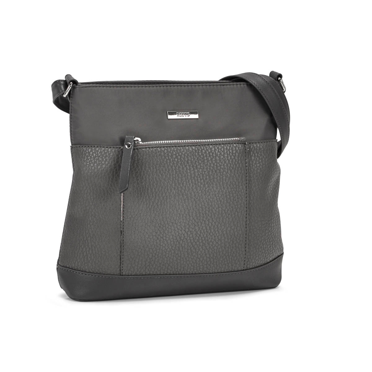 Lds Roots73 grey front pocket crossbody