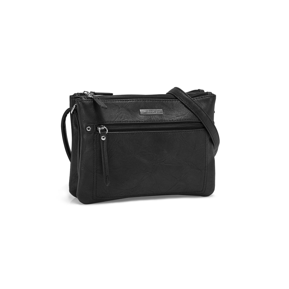 Lds Roots73 black 2 cmptmnt crossbody