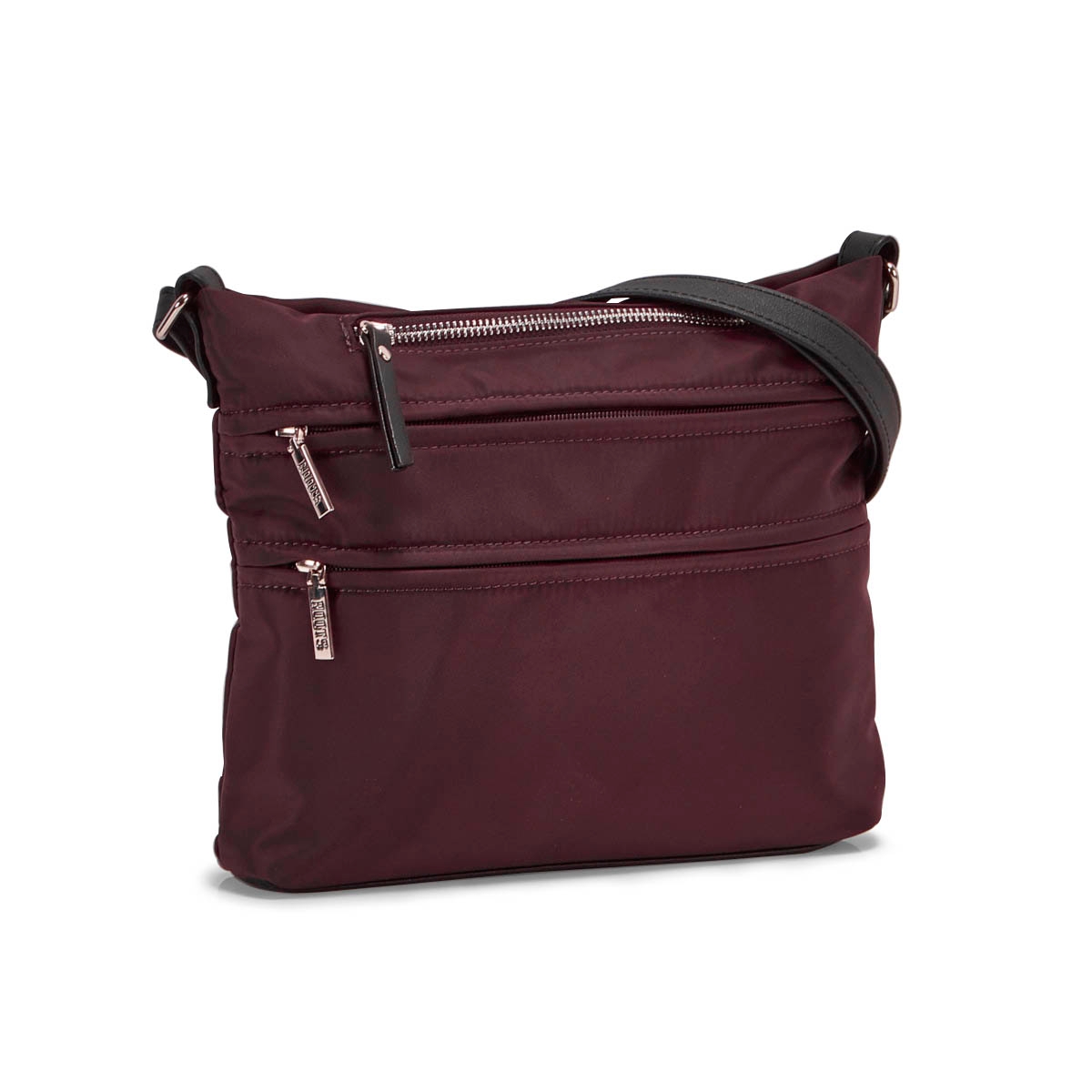 Lds Roots73 burgundy top zip crossbody