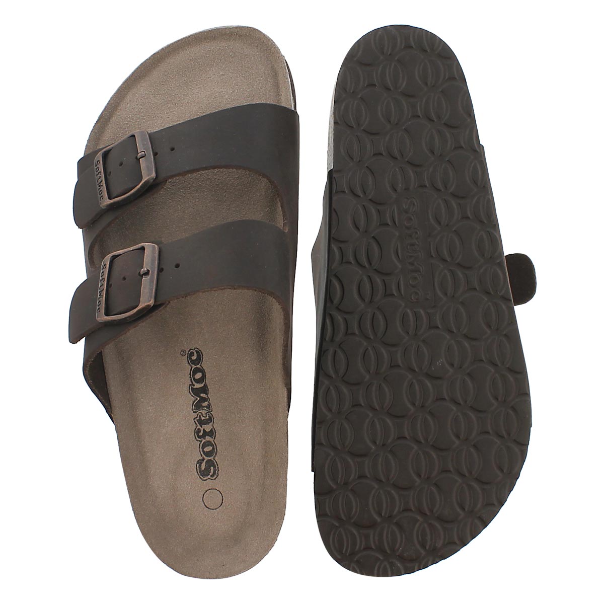 Mns Randy 3 crz brn memory slide sandal