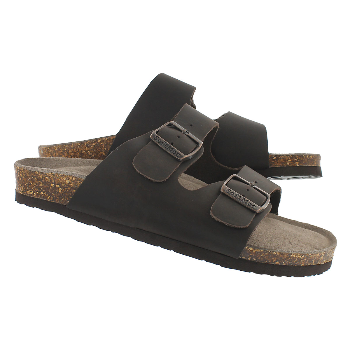 Mns Randy 3 crz brn memory slide sandal