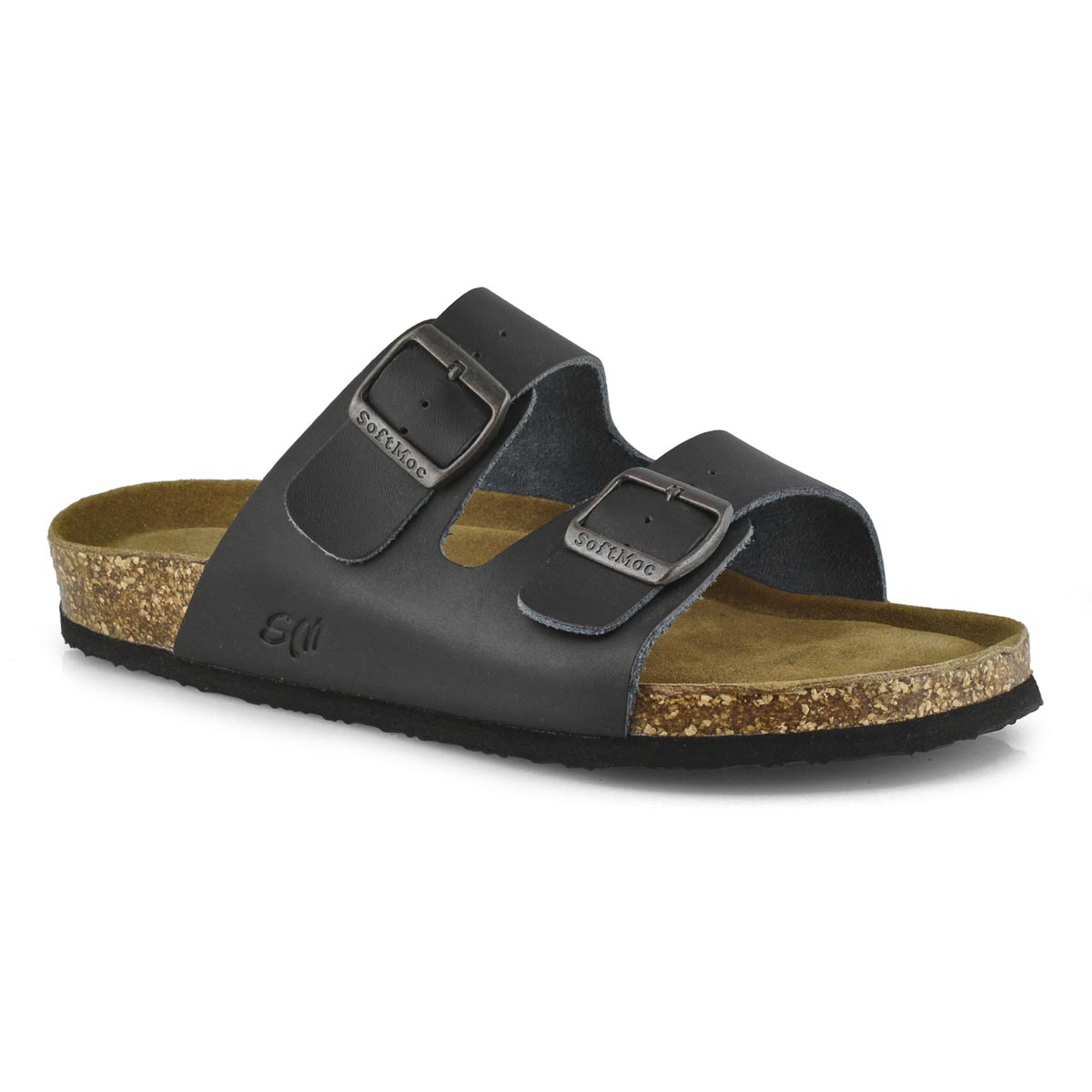 Men's RANDY 5 black memory foam slide sandals