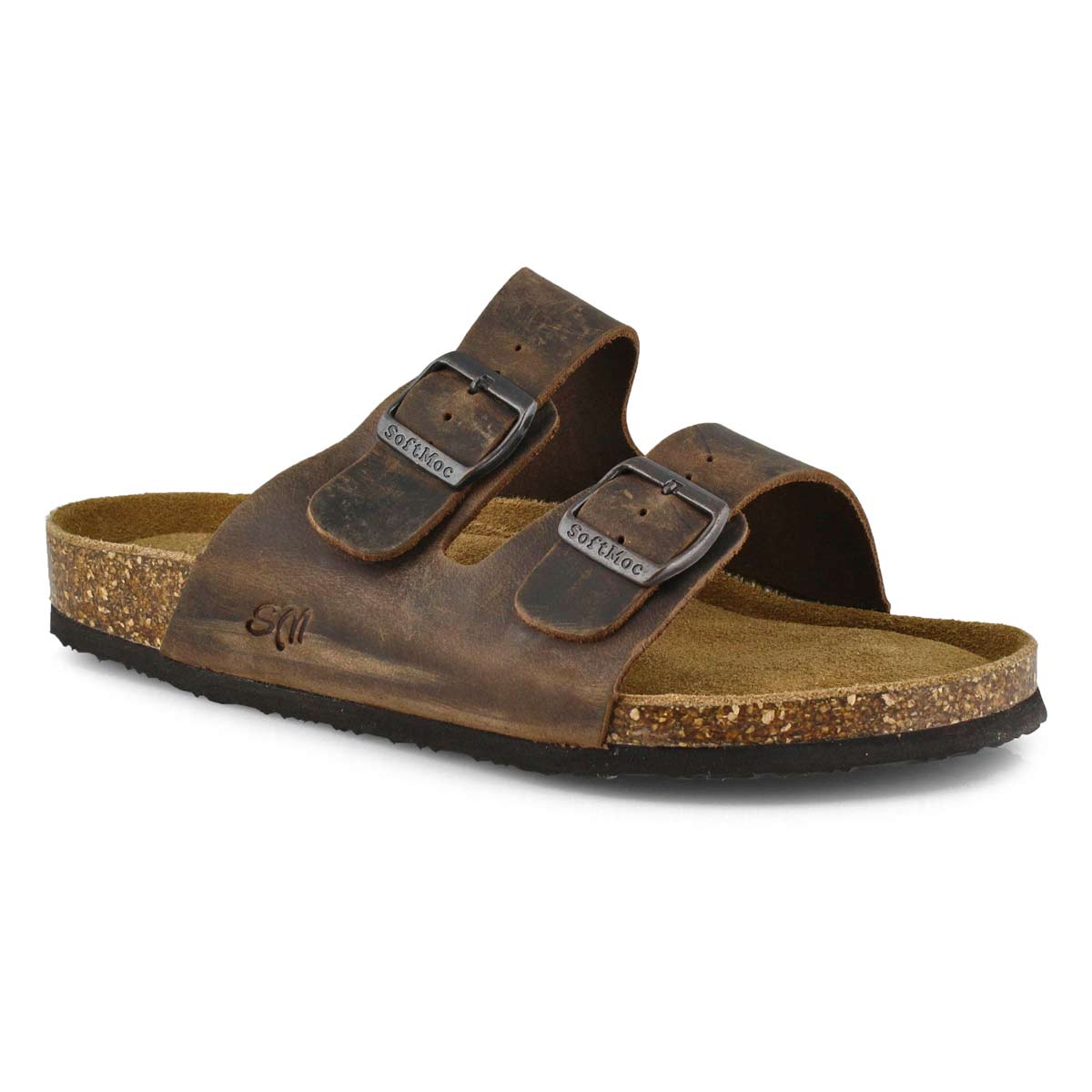 Mns Randy5 brn crz memory foam sld sndl