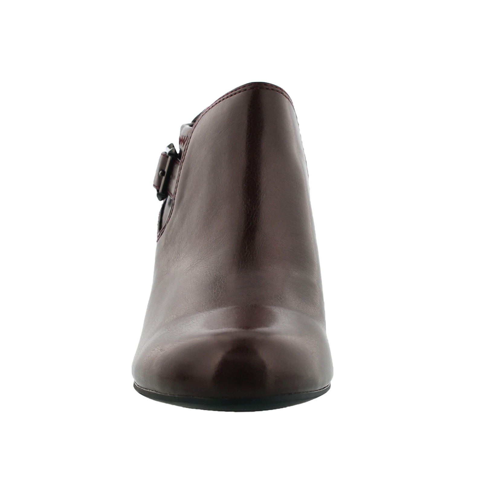 Lds Rapport burgundy buckle dress heel