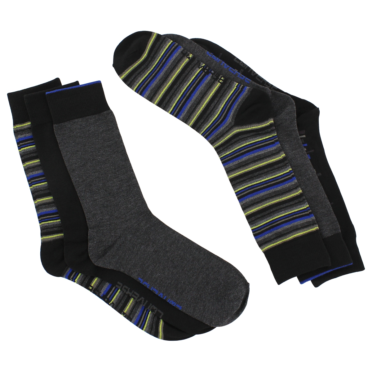 Mns Converse blk striped crew sock 3pk