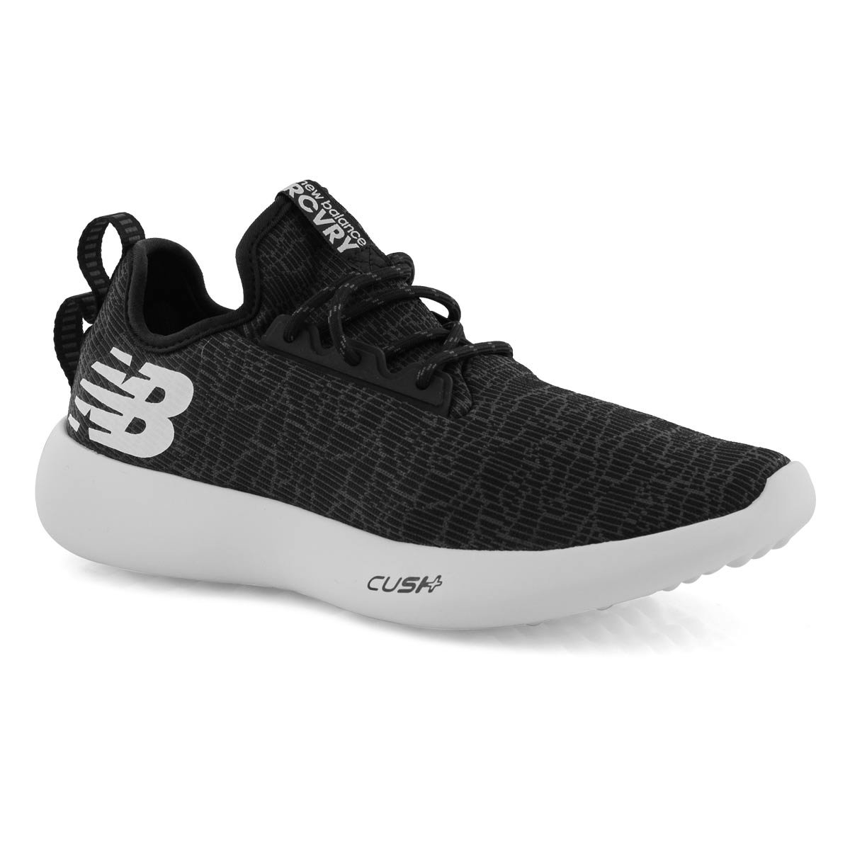 Mns Recovery black/white lace up sneaker