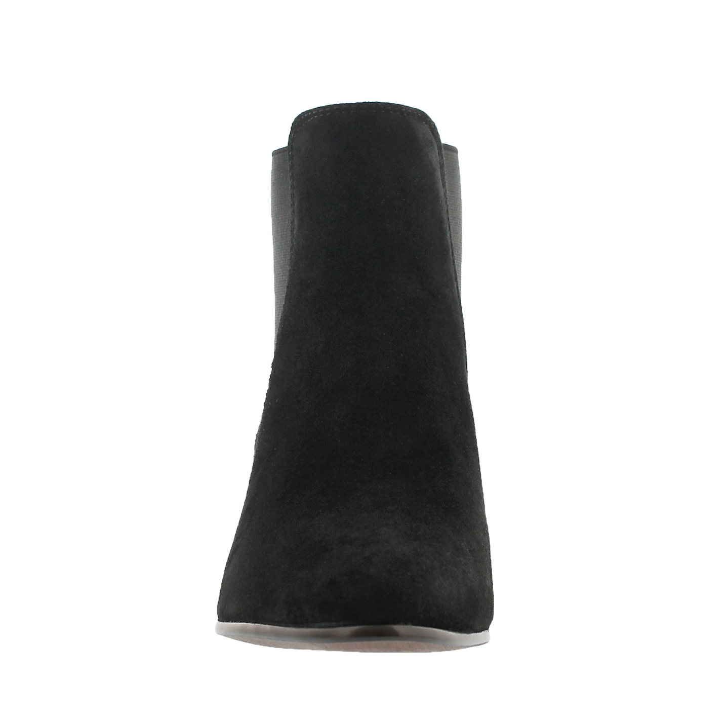 Lds Reesa black suede slip on bootie