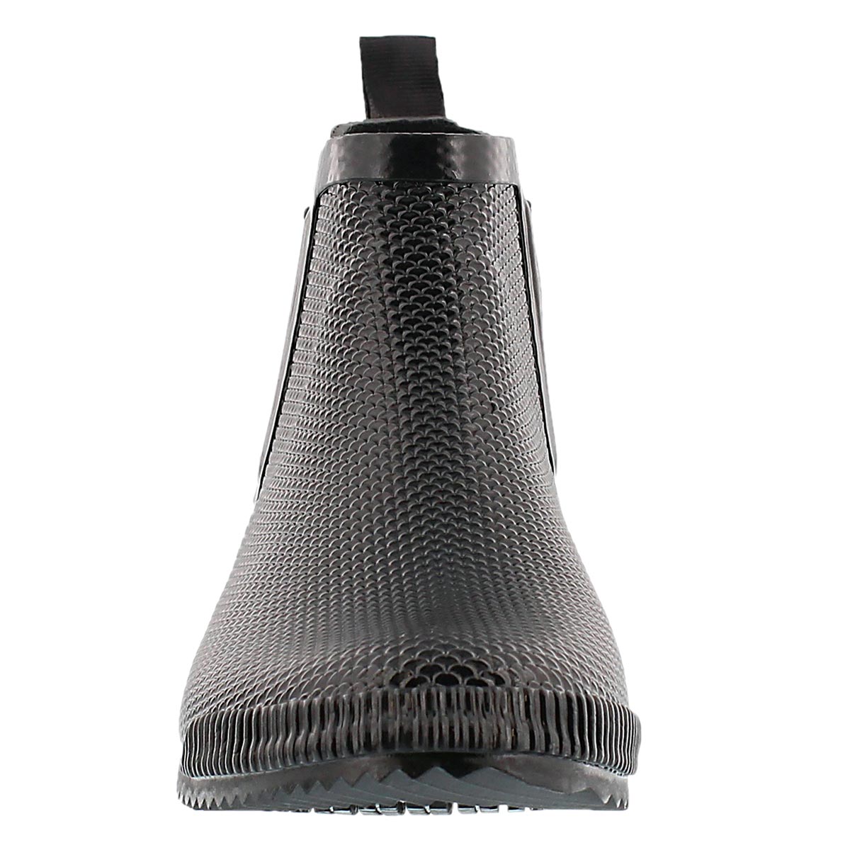 Lds Regent black short rubber boot