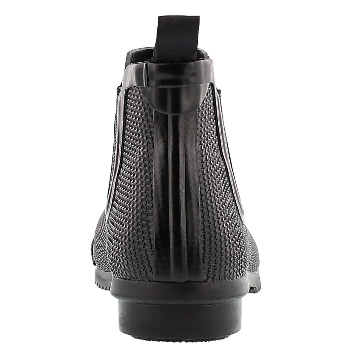 Lds Regent black short rubber boot