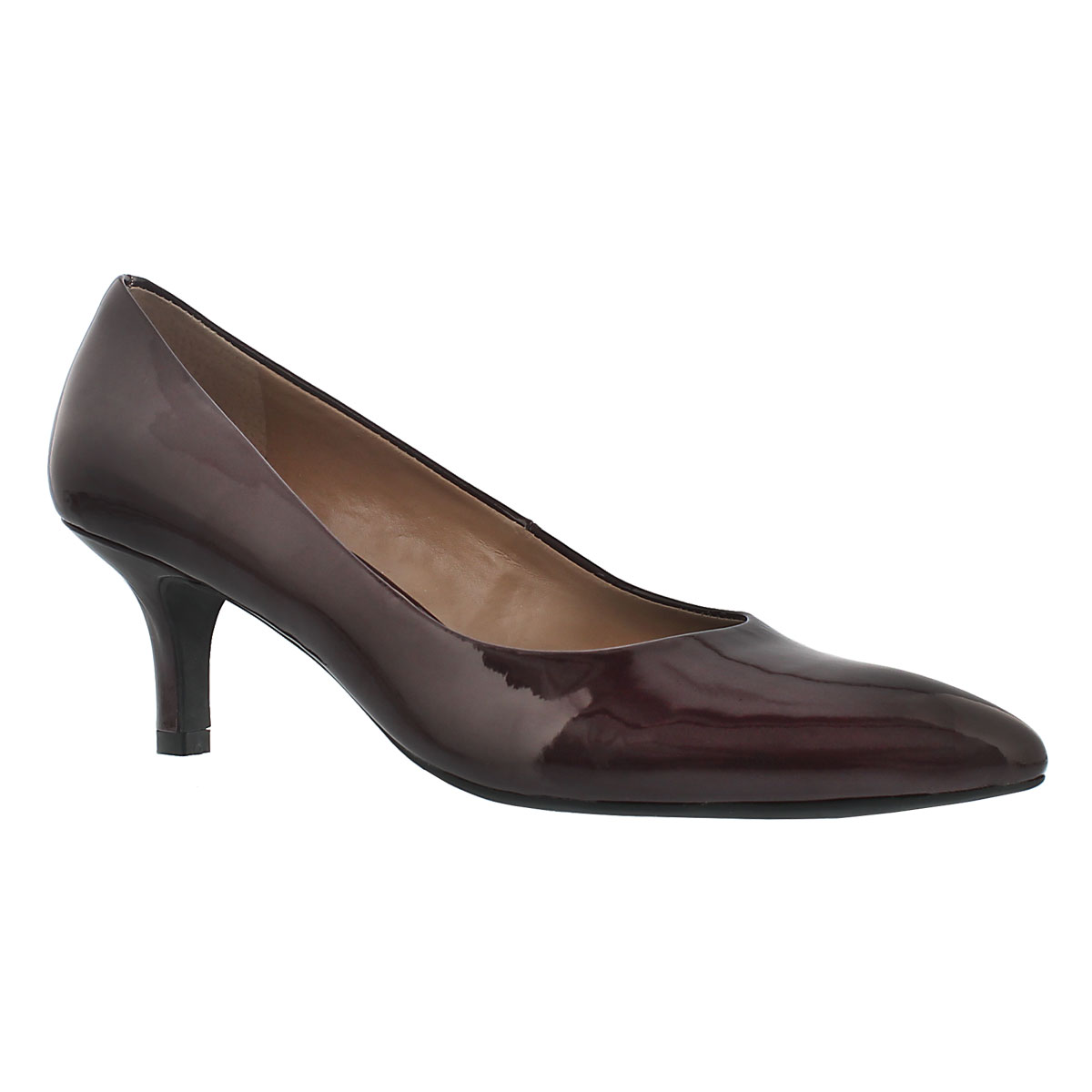 Lds Rema mulberry patent dress heel