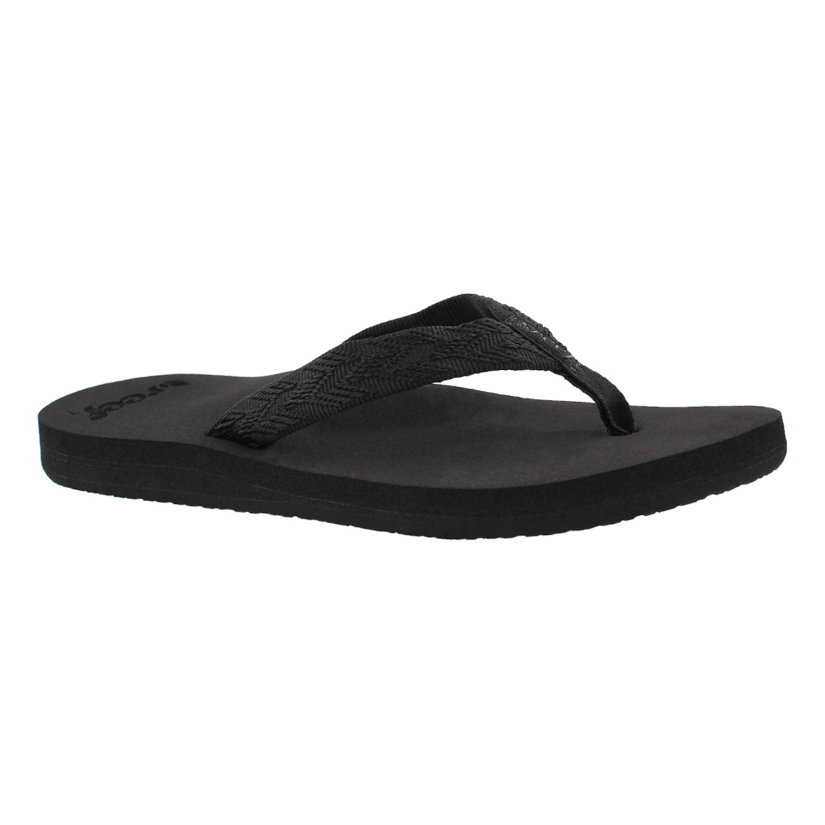 Women's MID SEAS black/black flip flops