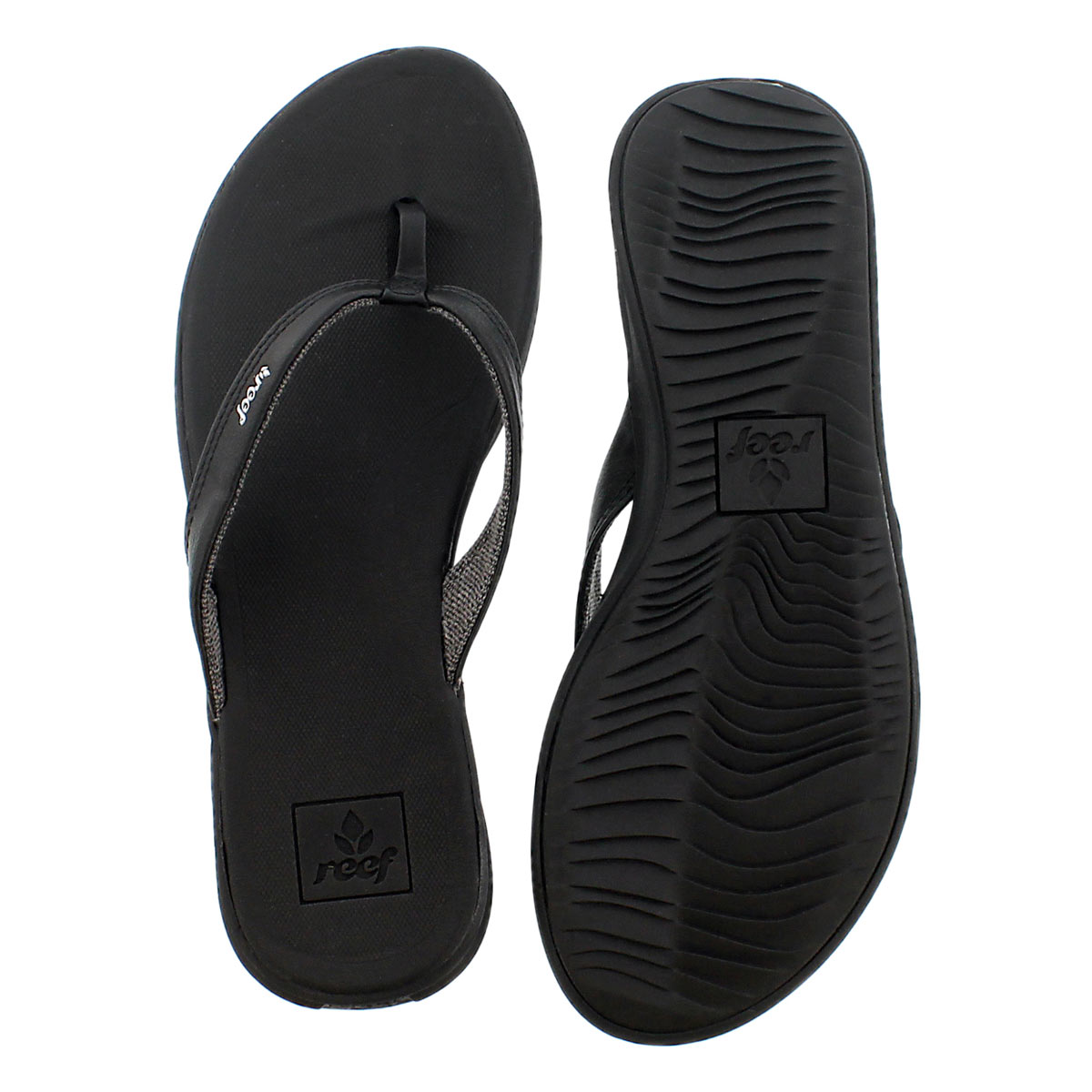 Lds Reef Rover Catch black thong sandal