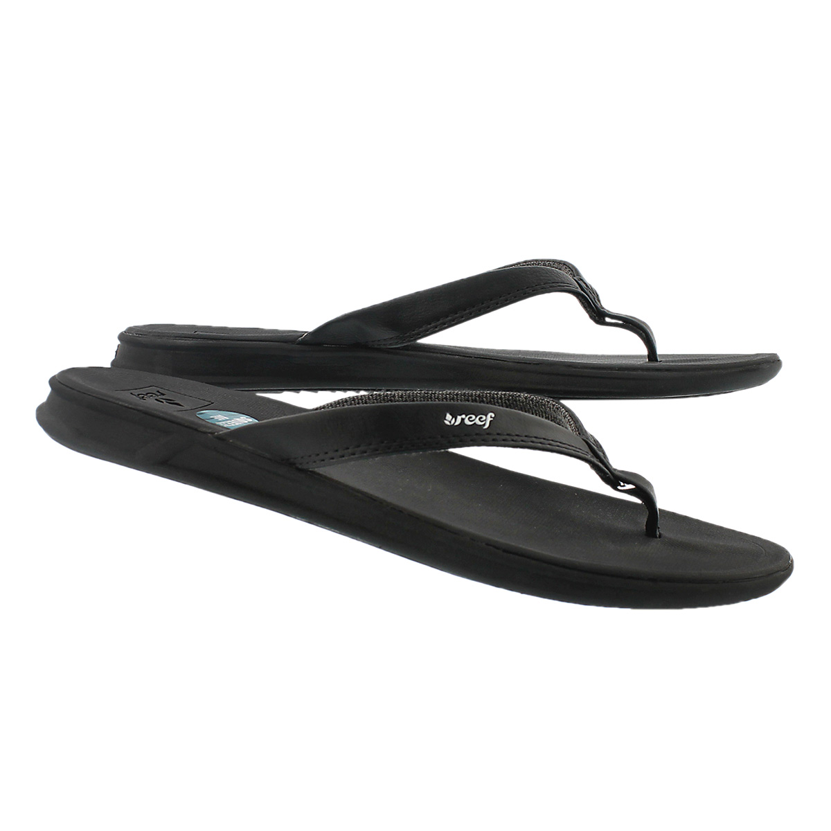 Lds Reef Rover Catch black thong sandal