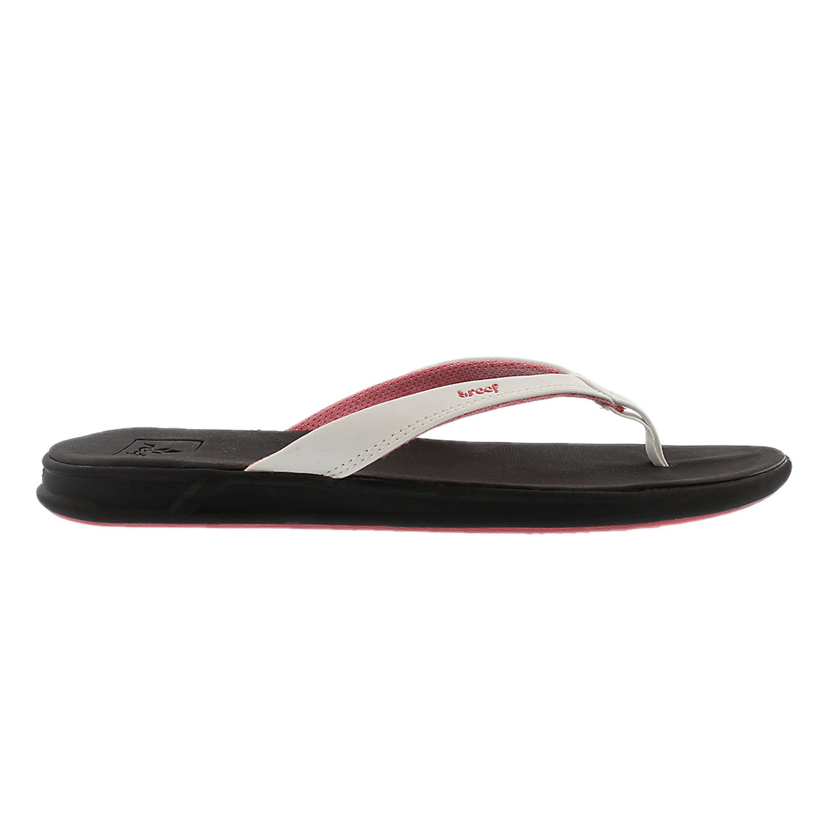 Lds Reef Rover Catch bn/wht thong sandal