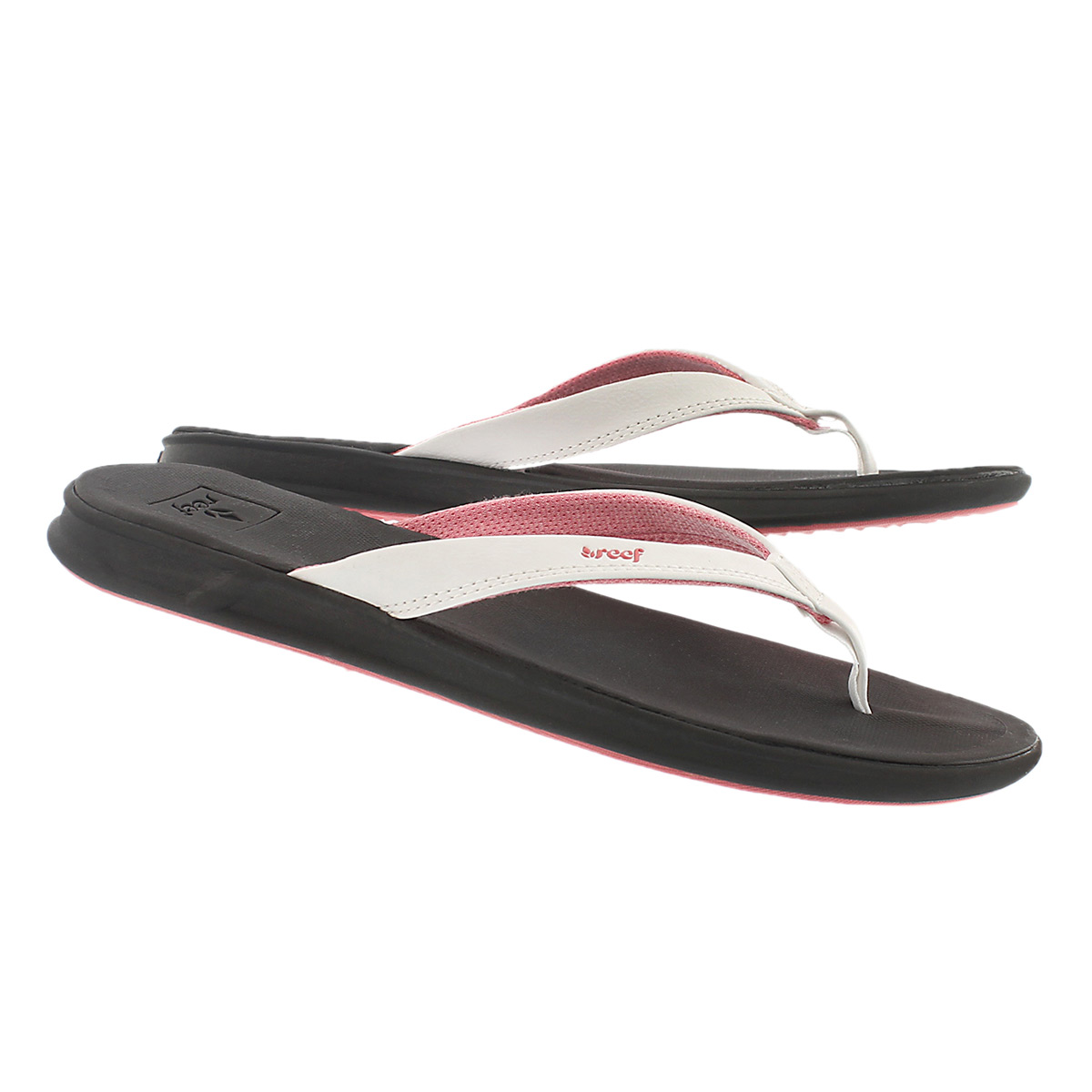 Lds Reef Rover Catch bn/wht thong sandal