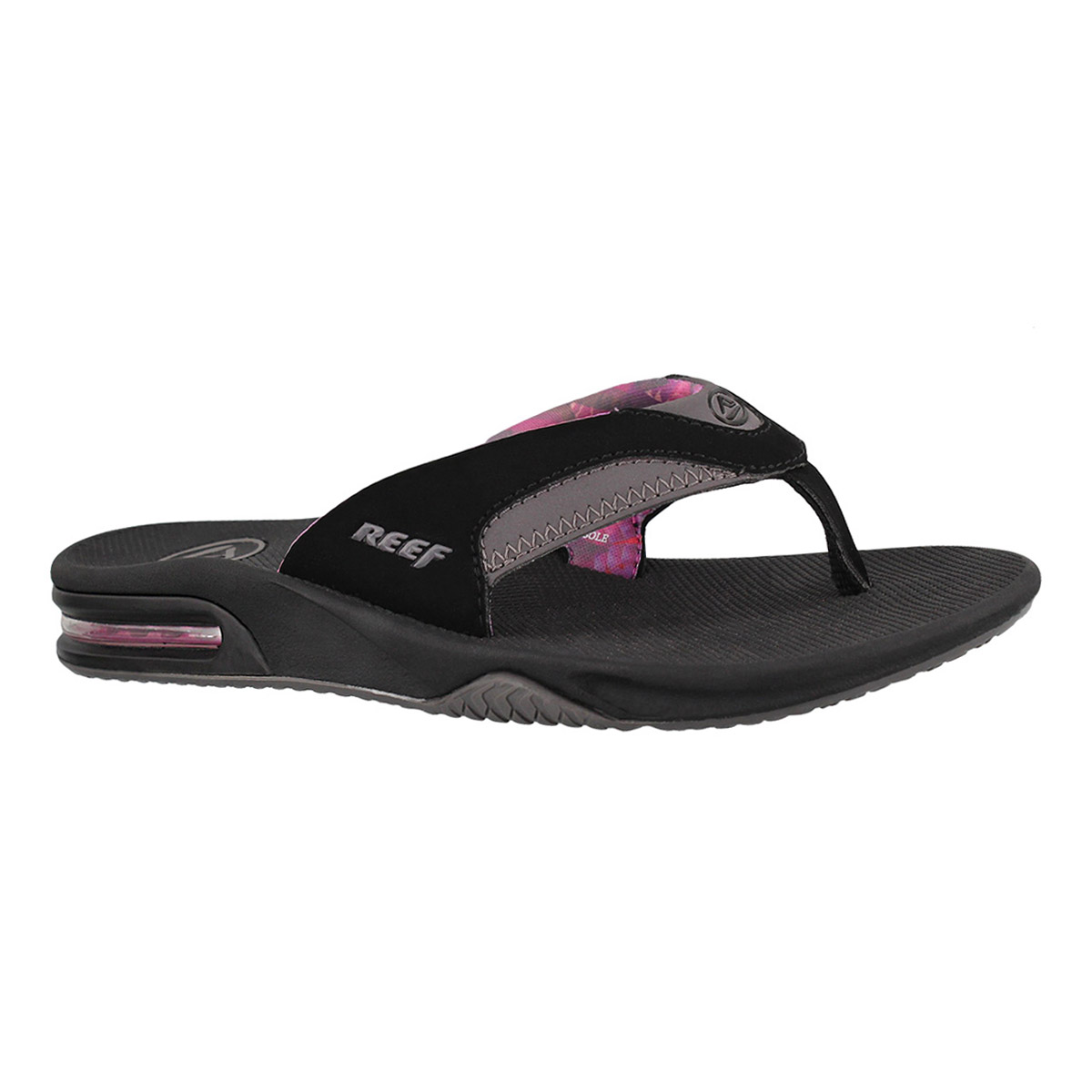 Women's FANNING black/grey thong sandal