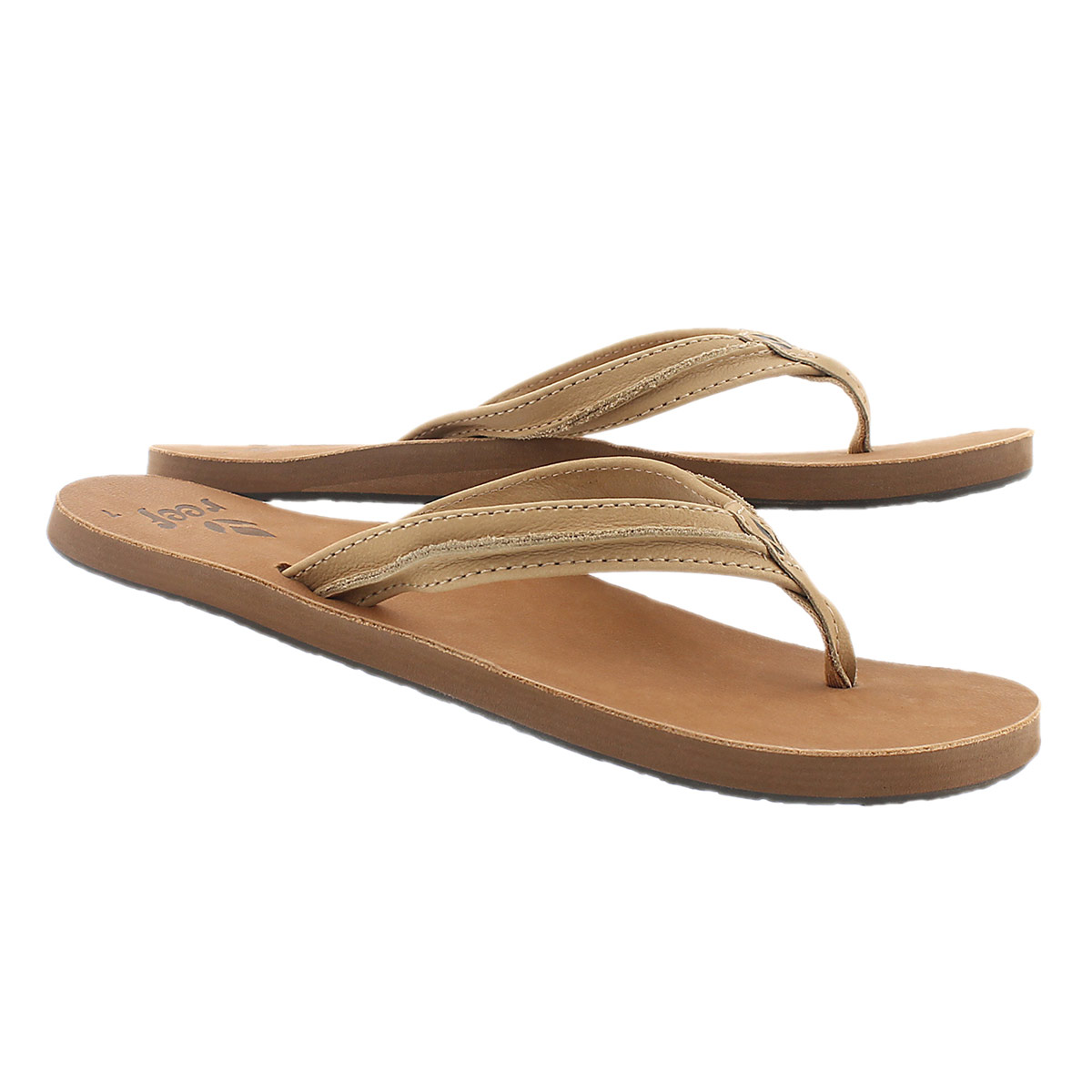 Lds Swing 2 tan/brown thong sandal